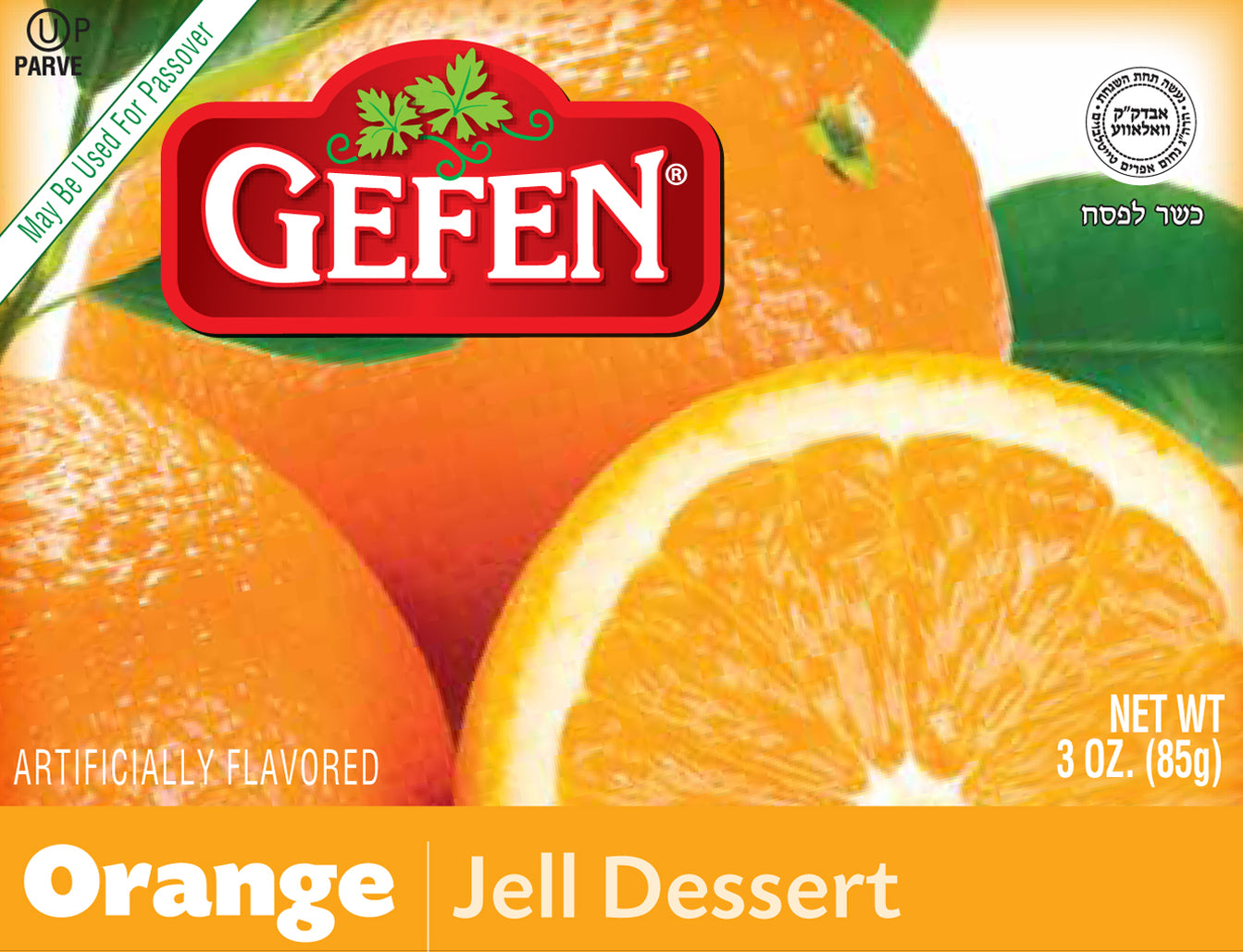 Buy Online Gefen, Orange Flavored Jello The Natural Food Store