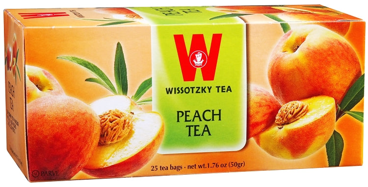 Wissotzky, thé aromatisé à la pêche 25pk