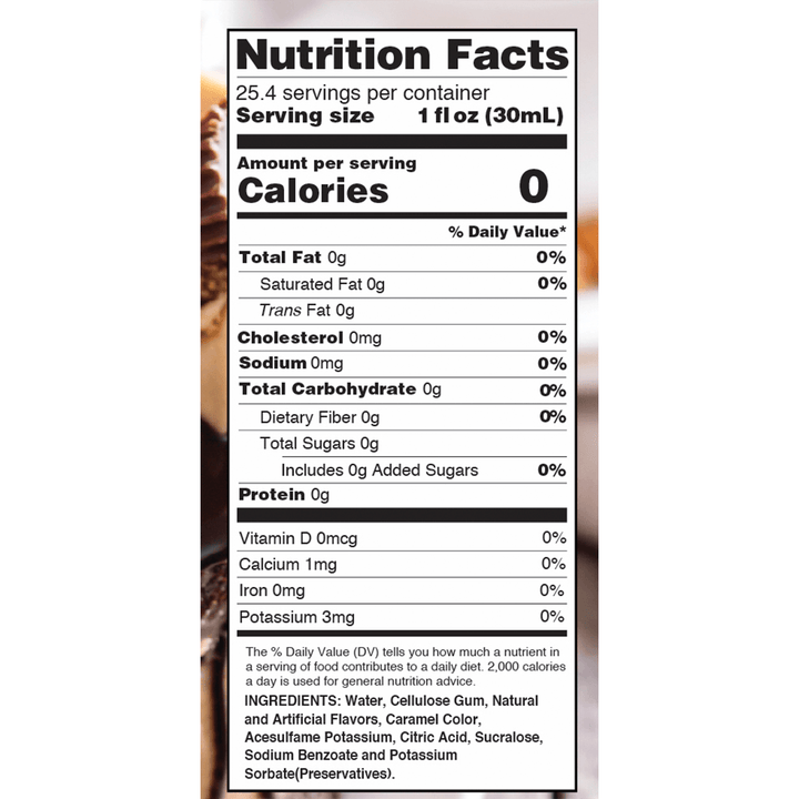 Skinny Mixes Sugar-Free Peanut Butter Cup Syrup - Nutty Indulgence, 750ml