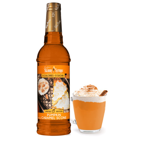 Skinny Mixes Sugar-Free Pumpkin Caramel Scone Syrup - Irresistible Autumn Blend, 750ml