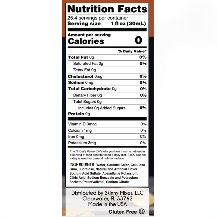 Skinny Mixes Sugar Free Pumpkin Cinnamon Roll Syrup - 750ml: Autumn Bliss, Guilt-Free Indulgence