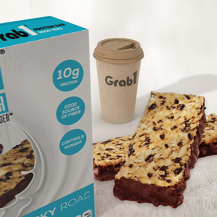 Grab1, barre protéinée, Rockey Road, 5 barres 