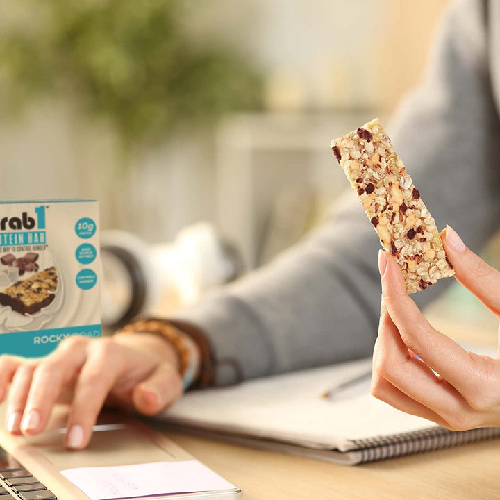 Grab1, barre protéinée, Rockey Road, 5 barres 