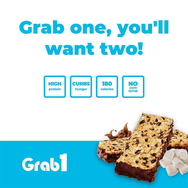 Grab1, barre protéinée, Rockey Road, 5 barres 