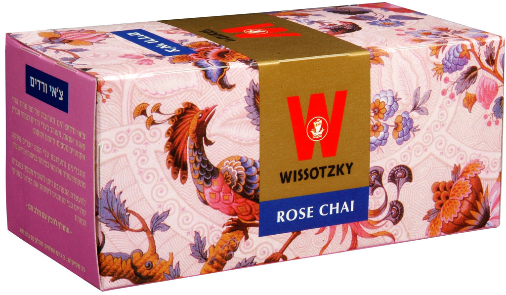Wissotzky, thé noir, chai rose aromatisé 20pk
