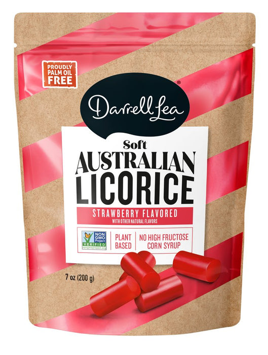Darrell Lea Strawberry Licorice 200 g - A Vegan Delight