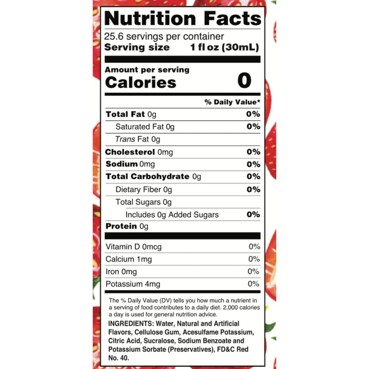 Skinny Mixes Sugar Free Strawberry Syrup - 750ml: Taste the Sweetness of Summer, Guilt-Free