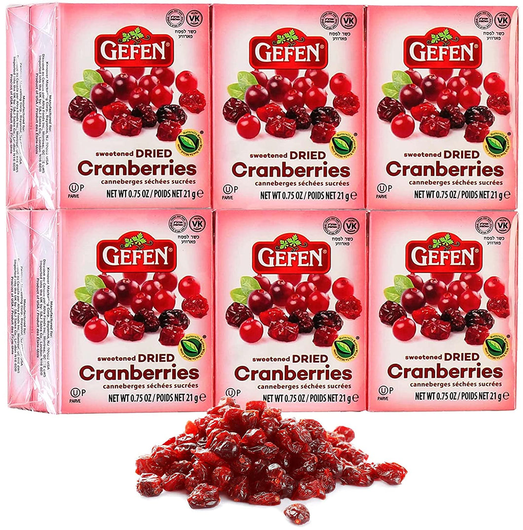 Gefen, Sweetened Dried Cranberries 6pk