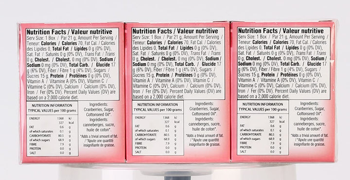 Gefen, canneberges séchées sucrées 6pk