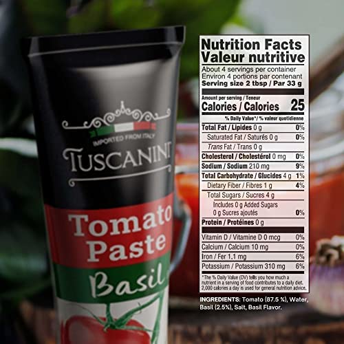 Tuscanini, Tube, Pâte de Tomate au Basilic 