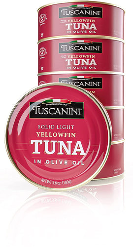 Tuscanini, boîte, steak de thon léger dans l'huile, 3pk 