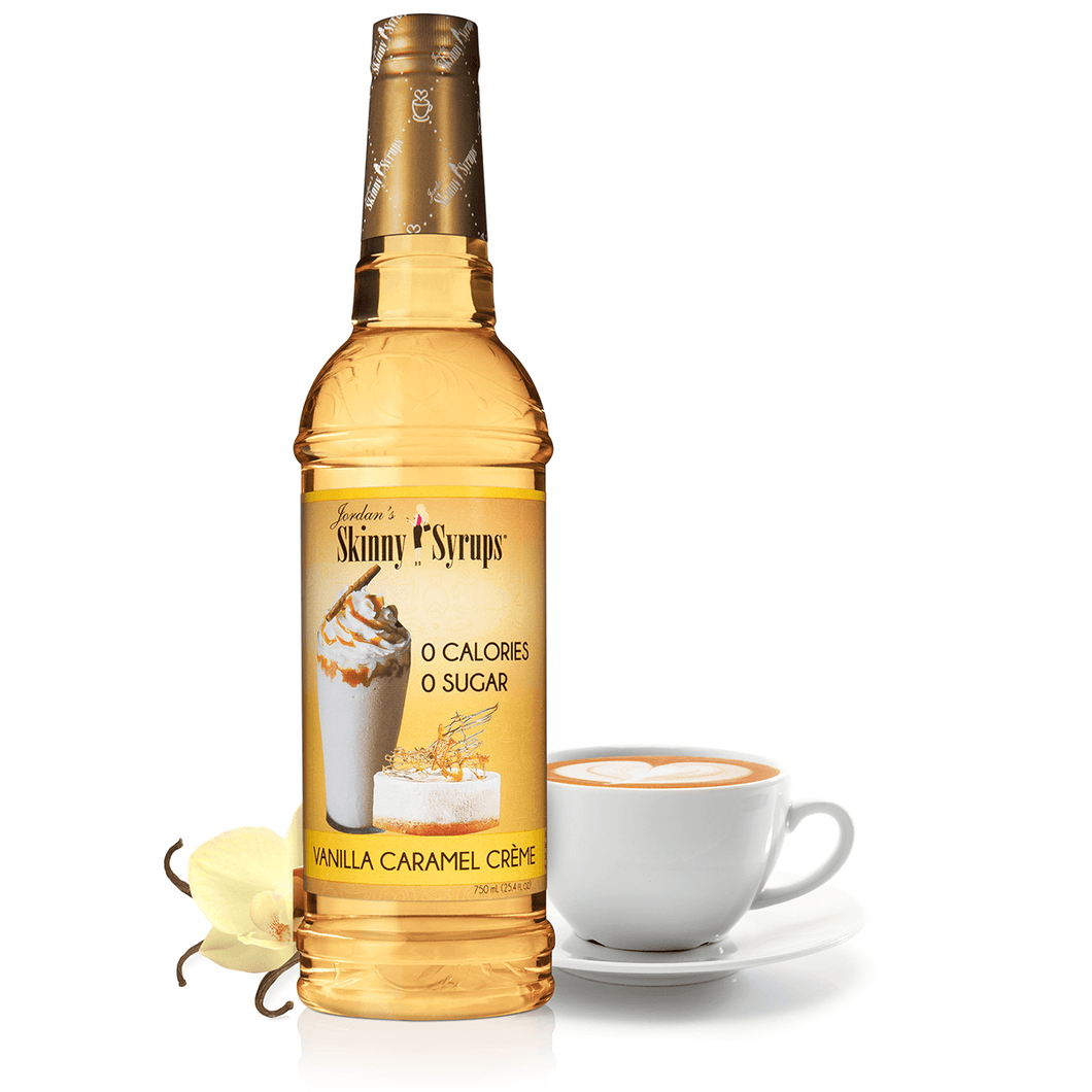 Skinny Mixes Sugar-Free Vanilla Caramel Crème Syrup - Decadent Delight, 750ml