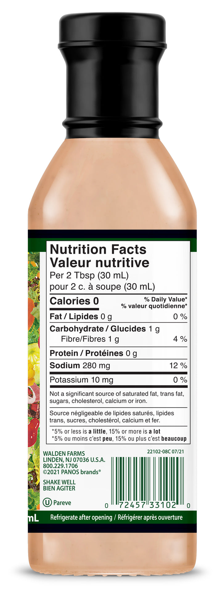 Walden Farms Salad Dressing, Thousand Island, 12 fl oz