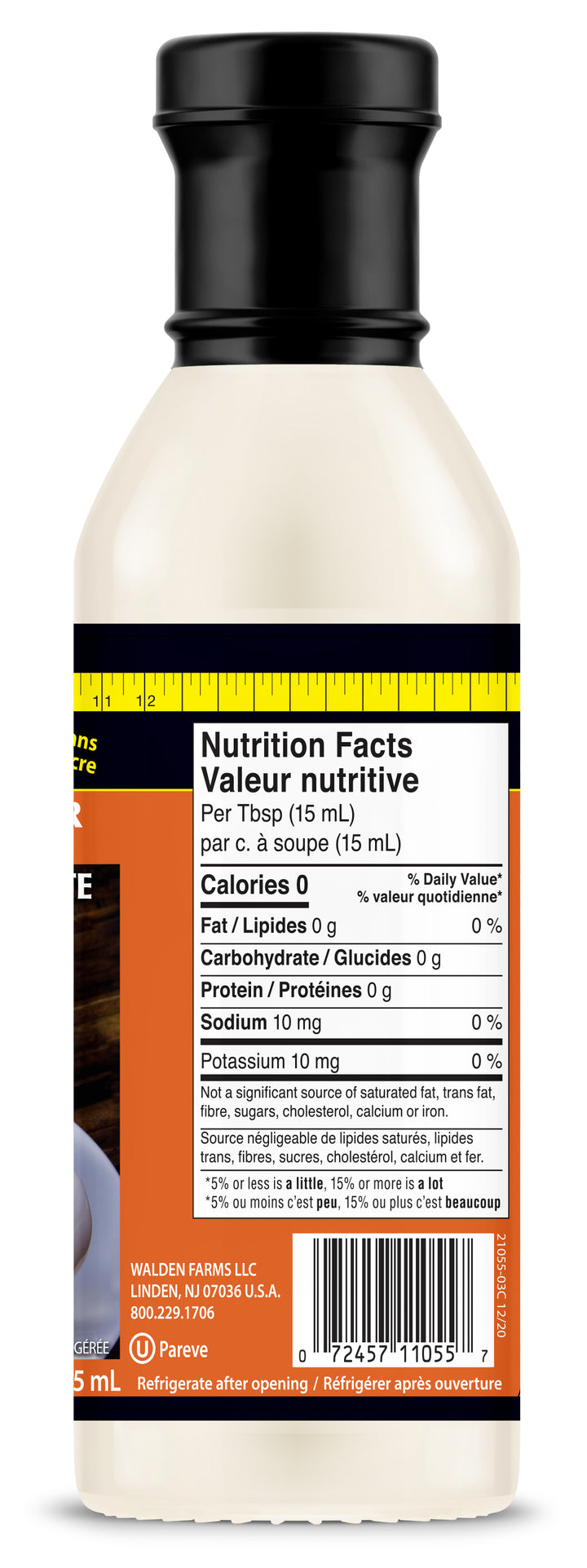 Walden Farms Hazelnut Coffee Creamer - Nutty Bliss in Every Sip