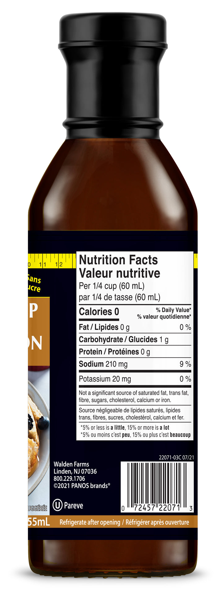 Walden Farms Sirop de bacon à l'érable, 12 fl oz