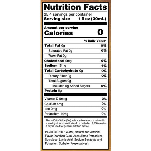 Skinny Mixes, sirop sans sucre, chocolat blanc, 750 ml