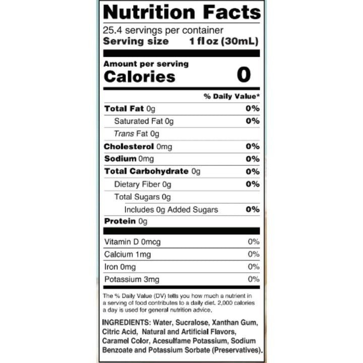 Skinny Mixes, sirop sans sucre, citrouille au chocolat blanc, 750 ml