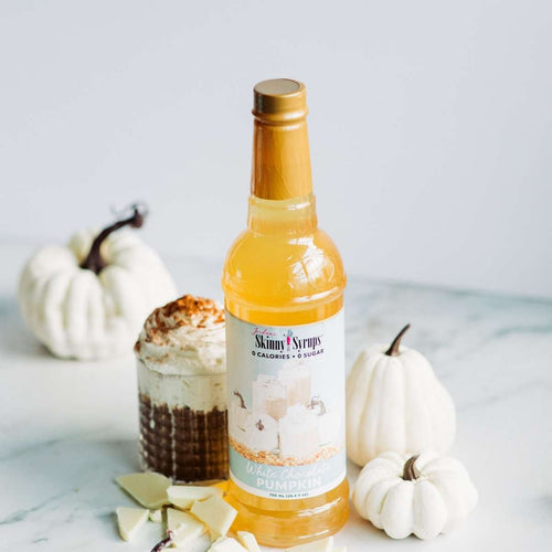 Skinny Mixes Sugar-Free White Chocolate Pumpkin Syrup - 750ml: Cozy Up with Autumn-Inspired Flavor