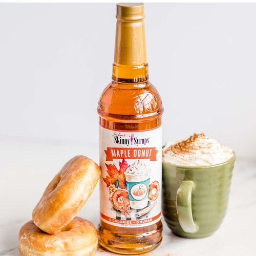 Skinny Mixes Sugar-Free Maple Donut Syrup - Irresistible Flavor in a 750ml Bottle