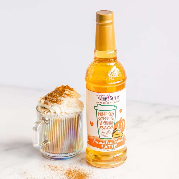 Skinny Mixes Sugar Free Pumpkin Spice Latte Syrup - 750ml: Fall Flavors with Zero Sugar, Calories, Carbs, and Keto-Friendly